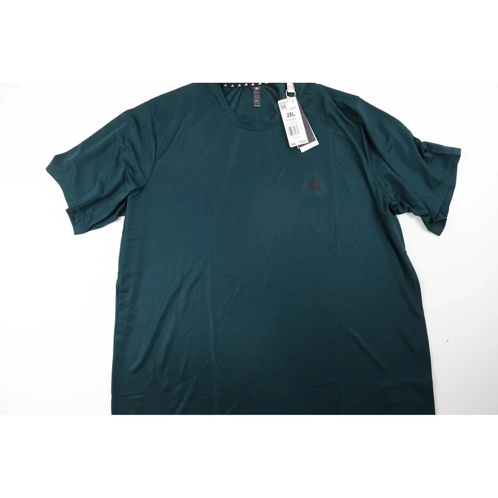 Adidas Shirt TR-ES Base T Aurora Ink Teal Solid 2XL NWT